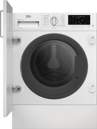 BEKO Pro WDIK954451F Integrated WiFi-enabled 9 kg Washer Dryer - White, White