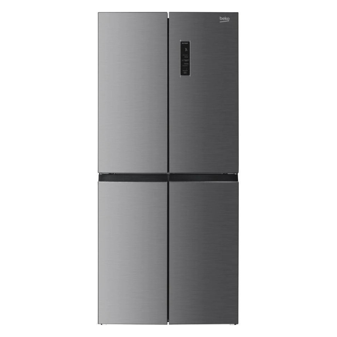 Beko 532 Litre Four Door American Fridge Freezer - Stainless Steel - Image 1