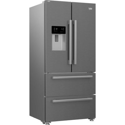 BEKO Pro HarvestFresh GNE460520DVPX Fridge Freezer - Brushed Steel, Brushed Steel