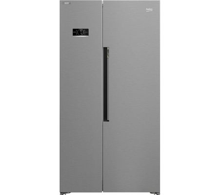 Beko American Style Side By Side Fridge Freezer with Side LED Lighting Stainless Steel Effect 980mm - ASL1442VPS