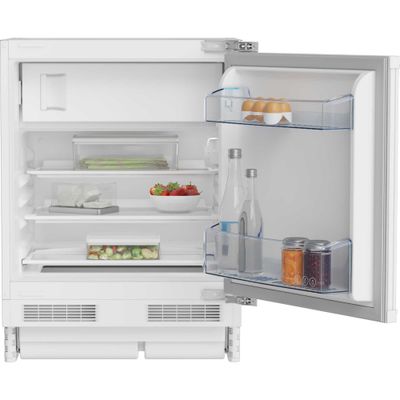BEKO BRS4682 Integrated Undercounter Fridge - Fixed Hinge, White - Thumbnail 2