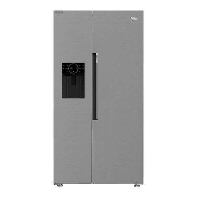 BEKO Pro HarvestFresh ASP342VPS American-Style Fridge Freezer - Stainless Steel, Stainless Steel