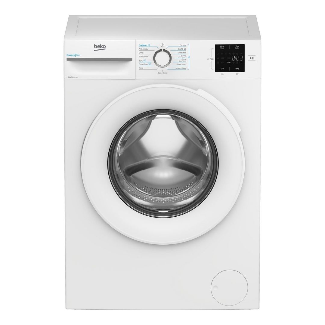 BEKO EnergySpin BM3WT3841W 8 kg 1400 Spin Washing Machine - White, White - Image 1