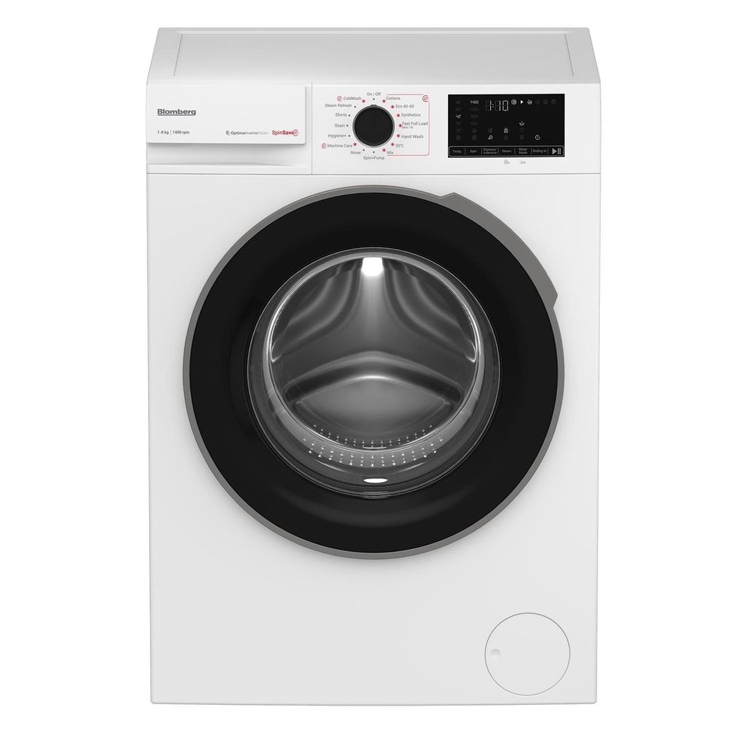 Blomberg LWA18461W 8kg Washing Machine 1400rpm - WHITE - Image 1