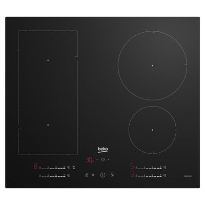 BEKO HIIP64530UFT 59 cm Induction Hob - Black, Black