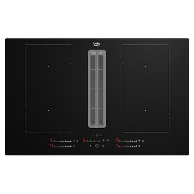 BEKO HIXI84700UP 82 cm Vented Electric Induction Hob - Black, Black