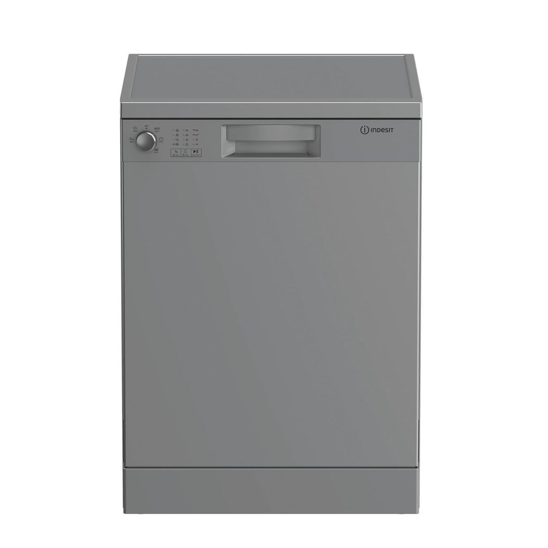 Indesit Freestanding Silver Dishwasher - 13 place settings Push&Go - IN2FE13DT9SUK - Image 1