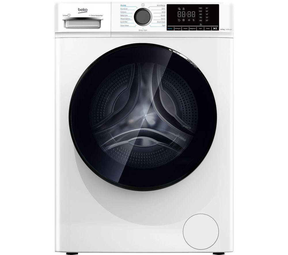 Beko 8kg Wash 5kg Dry 1400rpm Washer Dryer - White - Image 1