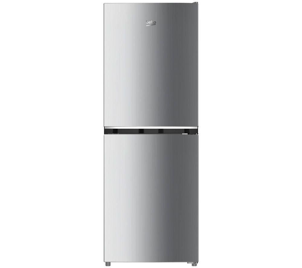 Beko 197 Litre 50/50 Freestanding Fridge Freezer - Stainless Steel - Image 1