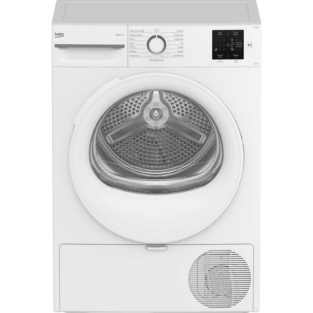 Beko b100 BM3T31023NW 10 kg Heat Pump Tumble Dryer - White, White - Image 1