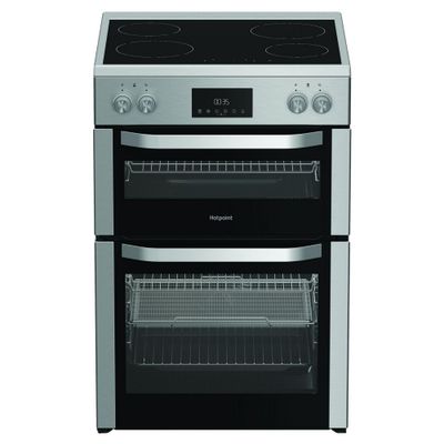 Hotpoint 60cm Freestanding Ceramic Cooker HDME6VDC2AX Stainless Steel
