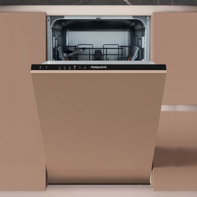 HOTPOINT HP2ID10CS80UK Integrated Slimline Dishwasher - Black, Black - Thumbnail 2