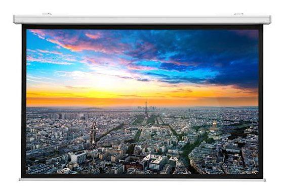 113" Compact Electrol Electric 141x250 Matte White (16:9)