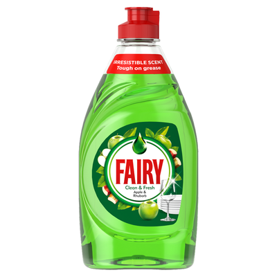 Fairy Washing Up Liquid Apple & Rhubarb 320ML - Thumbnail 2