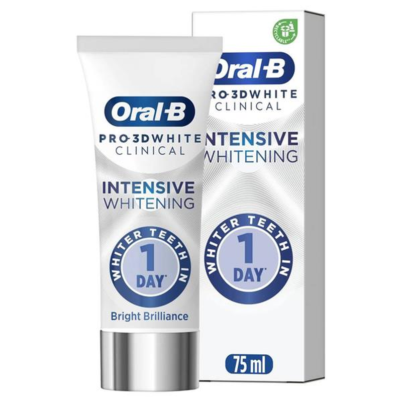 Oral-B Pro 3D White Clinical Intensive Whitening Toothpaste - Image 1