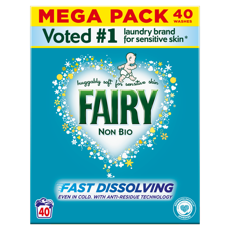 Fairy Non Bio Washing Powder - Original / 40 - Image 1
