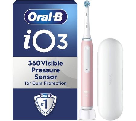 ORAL-B iO3 Electric Toothbrush & Travel Case - Pink, Pink