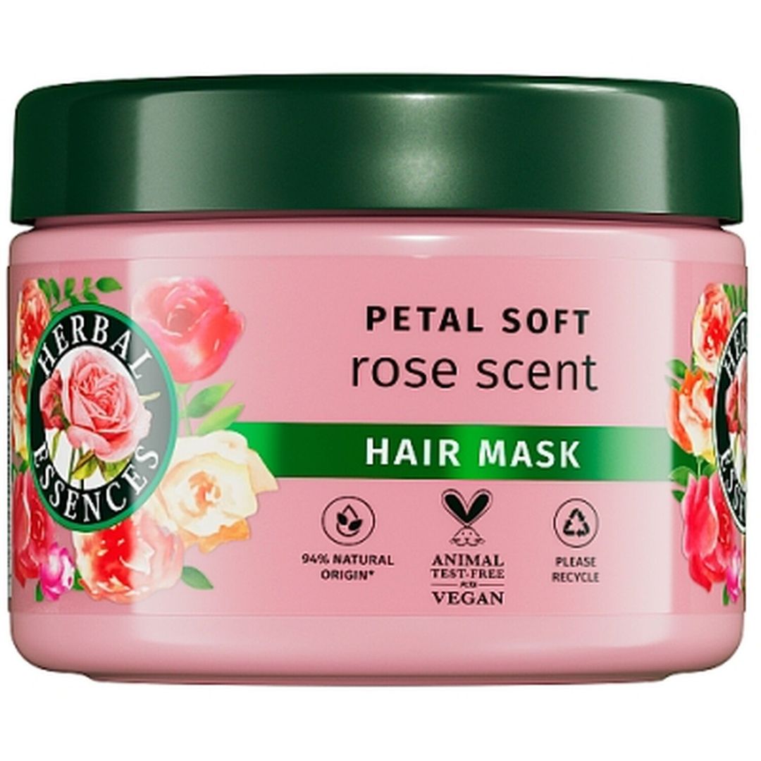 Herbal Essences Petal Soft Rose Hair Mask 300ml - Pink - Image 1