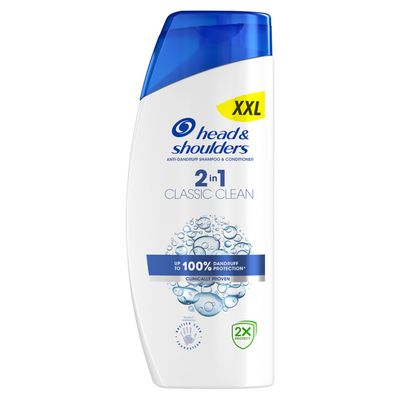 Head & Shoulders 2 in 1 Classic Clean Shampoo 625ml - Blue - Thumbnail 2