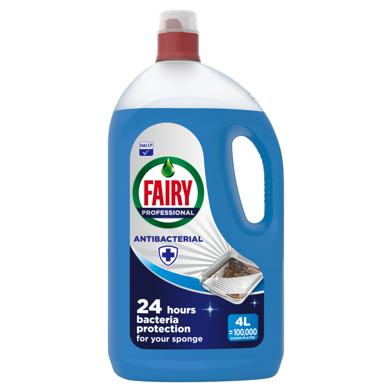 Fairy Professional Antibacterial Washing Up Liquid 4 Litre (Pack of 2) PGP224 - Image 1