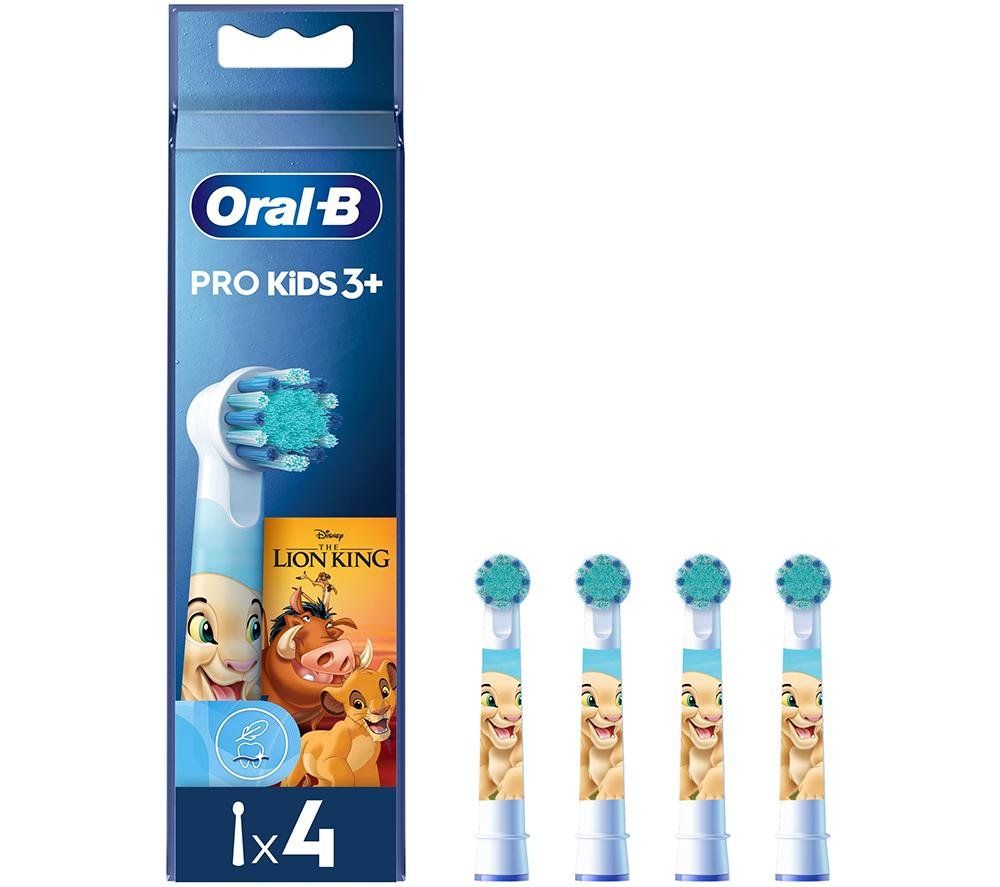 ORAL B Pro Kids Disney Lion King Replacement Toothbrush Head - Pack of 4 - Image 1