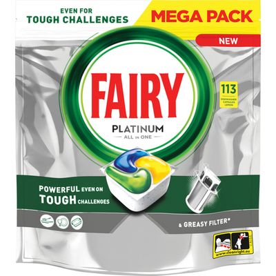 Fairy Platinum All-in-One Dishwasher Tablets - 113 - Thumbnail 2
