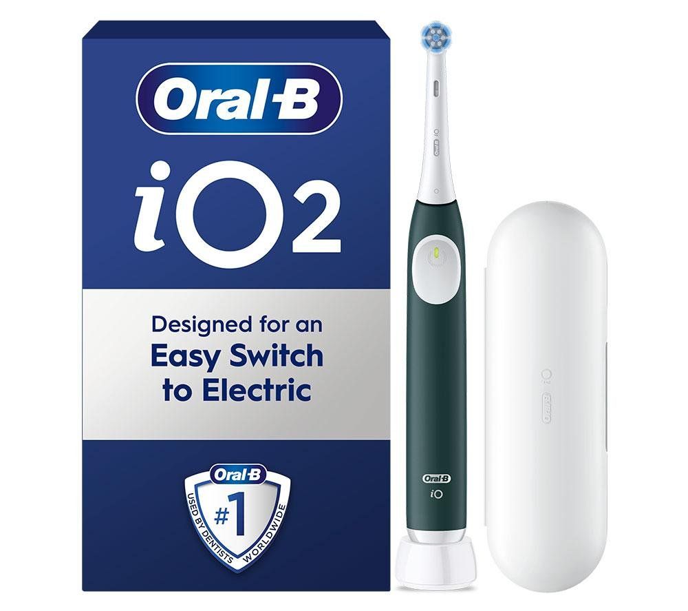ORAL B iO 2 Electric Toothbrush - Green, White,Green - Image 1