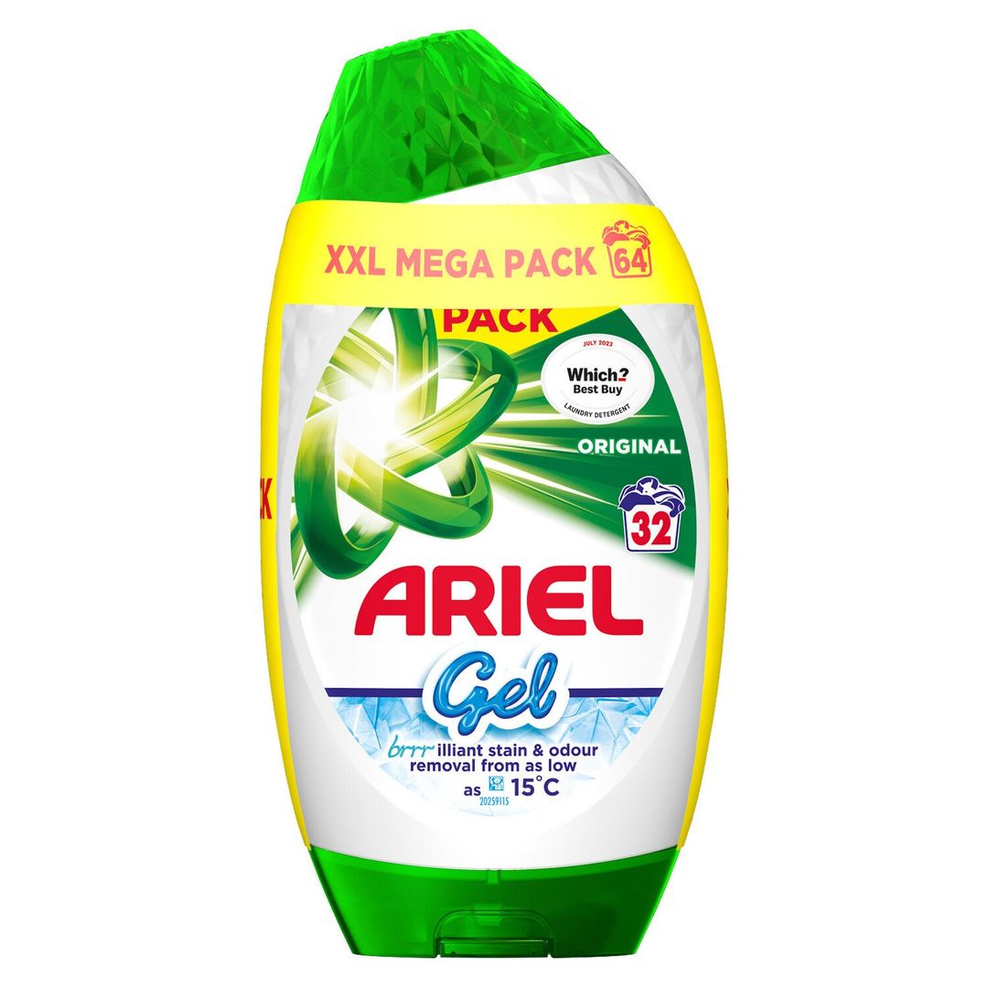 Ariel Washing Gel, 64 Washes, Original - Image 1