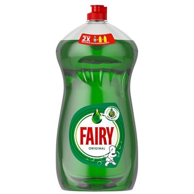 Fairy Original Washing Up Liquid Green with LiftAction 1450ML