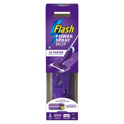 Flash Powerspray Washable Mop Starter Kit - Purple - Thumbnail 2