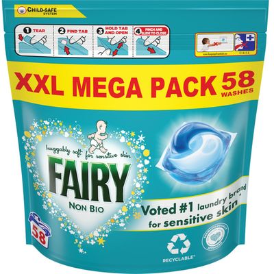 Fairy Non Bio PODS®, 58 Washes