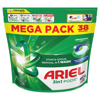 Ariel 3in1 PODS®, Washing Capsules 38 - Thumbnail 2