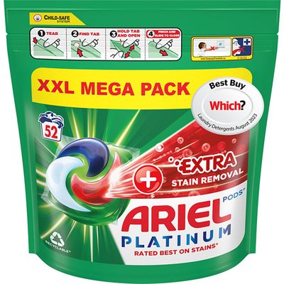 Ariel All-in-One Platinum Pods 52 Washes - Thumbnail 2