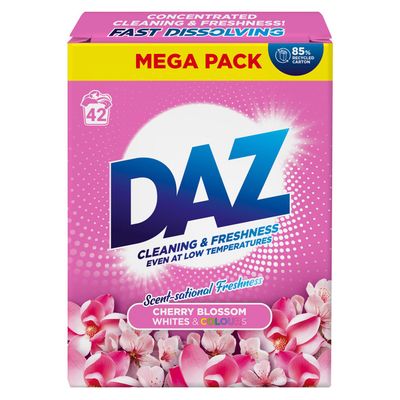 Daz Cherry Blossom Washing Powder 42 Washes - Pink - Thumbnail 2