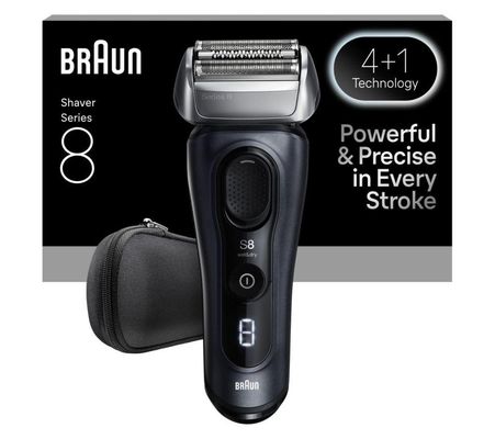 BRAUN Series 8 BRA8603s Wet & Dry Foil Shaver - Grey, Silver/Grey