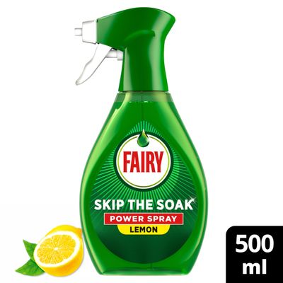 Fairy Skip The Soak Power Spray Lemon 500ml, Dish & Kitchen Spray, Pre-Treatment - Thumbnail 2