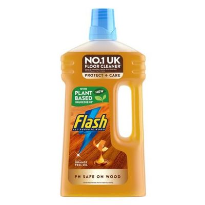 Flash All Purpose Wood Orange Liquid Cleaner - Brown