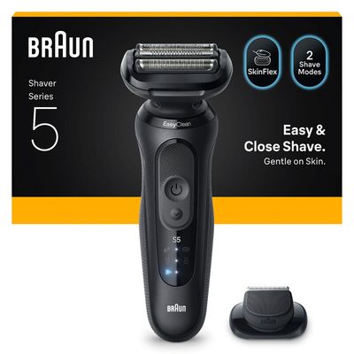 BRAUN Series 5 BRA52-N1200S Wet & Dry Shaver - Black, Black