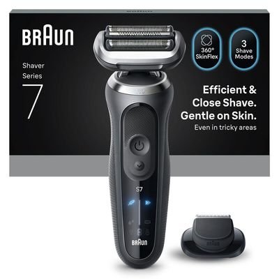 BRAUN Series 7 72-G1200S Wet & Dry Foil Shaver - Grey, Black
