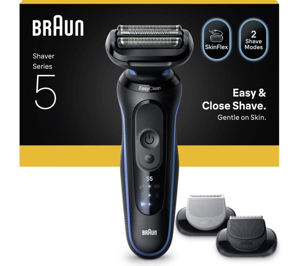 BRAUN Series 5 BRA52-B1650S Wet & Dry Shaver - Blue, Blue - Image 1