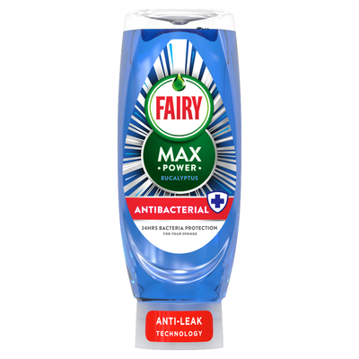 Fairy Max Power Washing Up Liquid Antibacterial 545ML