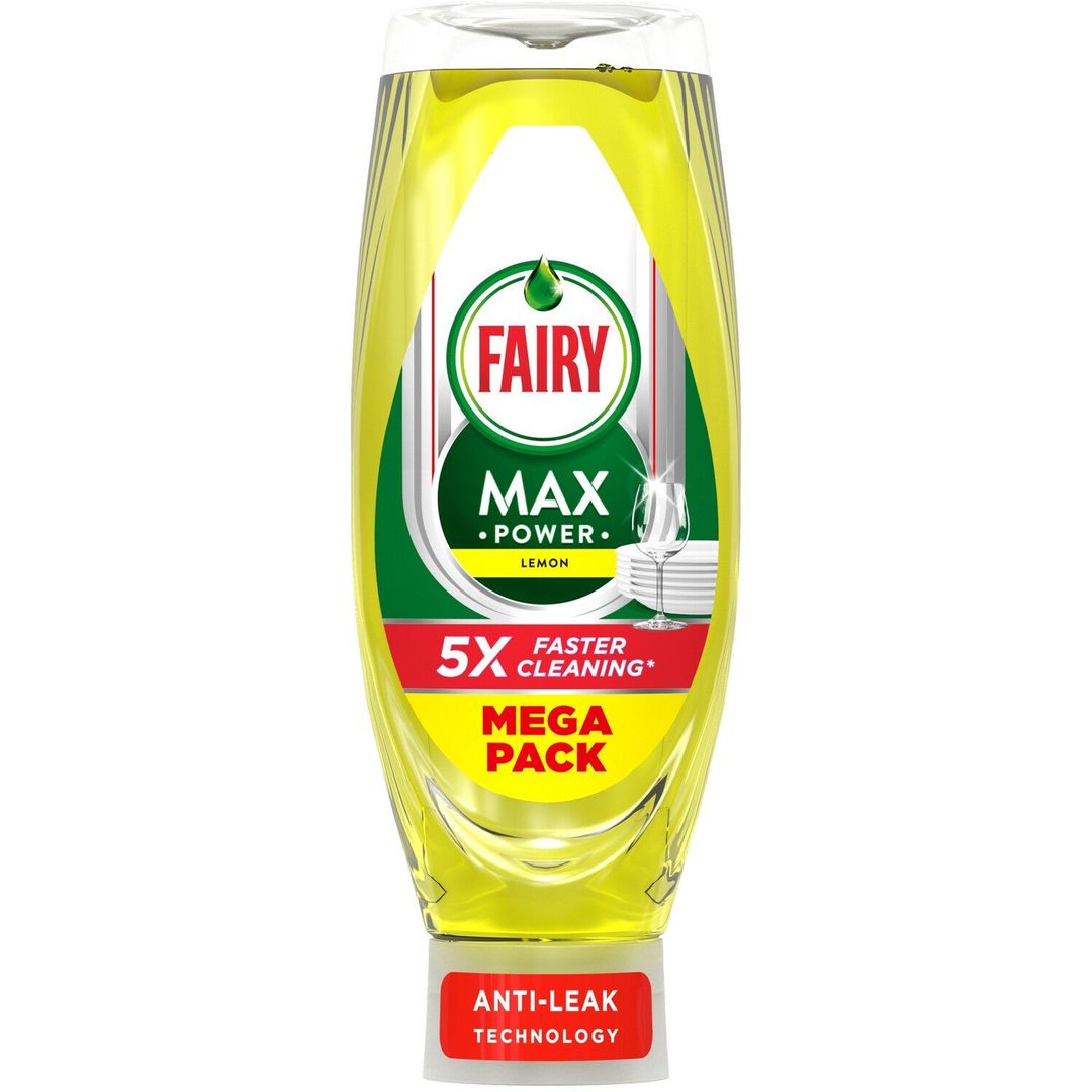 Fairy Max Power Washing Up Liquid - / 730ml / Lemon - Image 1