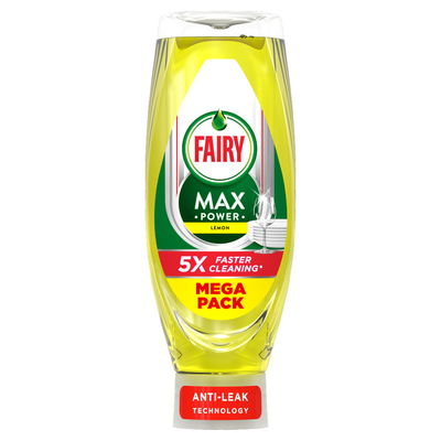 Fairy Max Power Washing Up Liquid - / 730ml / Lemon - Thumbnail 2