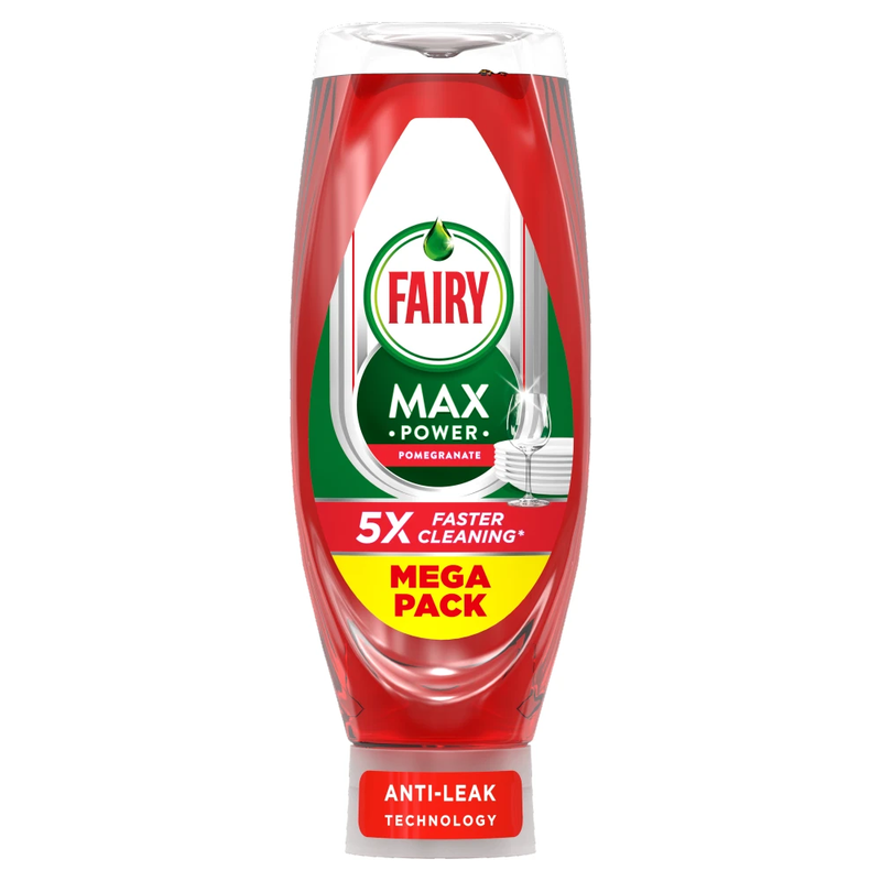 Fairy Max Power Washing Up Liquid - 730ml / Pomegranate - Image 1