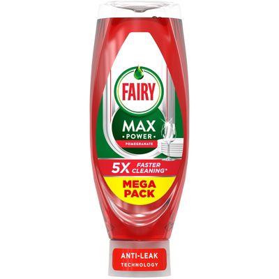 Fairy Max Power Washing Up Liquid - 730ml / Pomegranate - Thumbnail 2