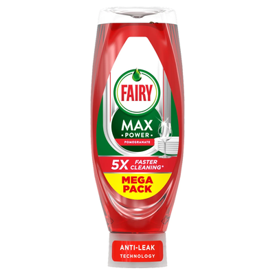 Fairy Max Power Washing Up Liquid - 730ml / Pomegranate