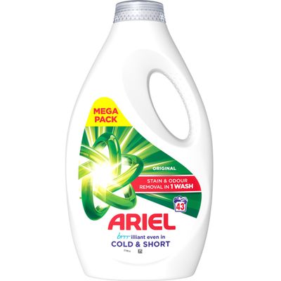 Ariel Brilliant Original Liquid Laundry Detergent - White / 42