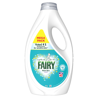 Fairy Non Bio Sensitive Washing Liquid - White