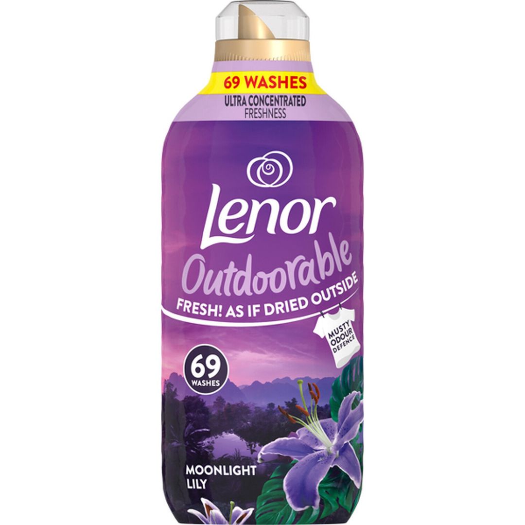 Lenor Outdoorable Fresh Fabric Conditioner - 966ml / Moonlight Lily - Image 1