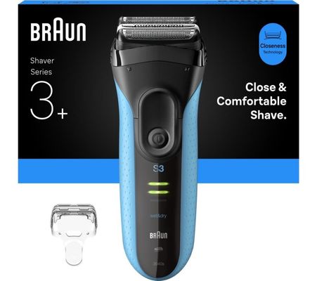 BRAUN Series 3 BRA3040 Wet & Dry Shaver - Black, Black